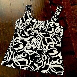 Ann Taylor floral tank top size XL